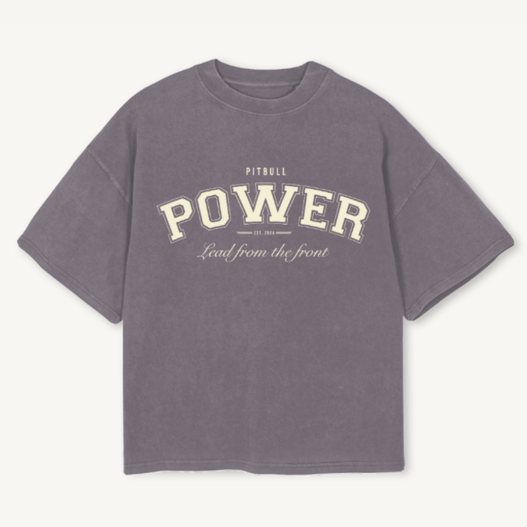 Pigment Grey 'LFTF' Boxy Tee