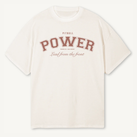 Vintage White 'LFTF' Oversized Tee