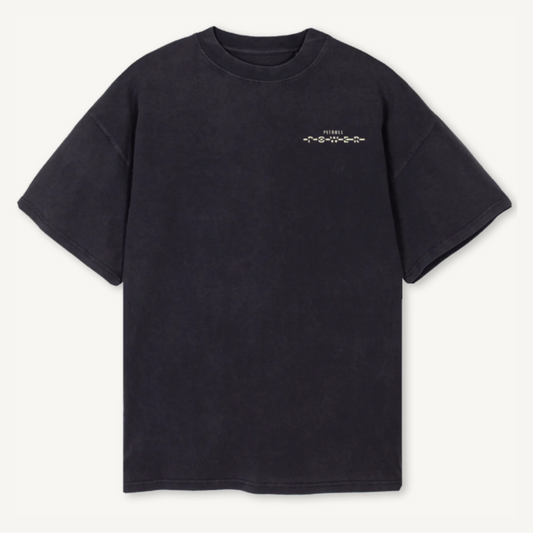 Vintage Black 'Lifting Society' Oversized Tee