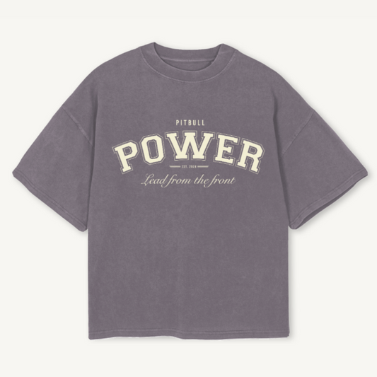 Pigment Grey 'LFTF' Boxy Tee