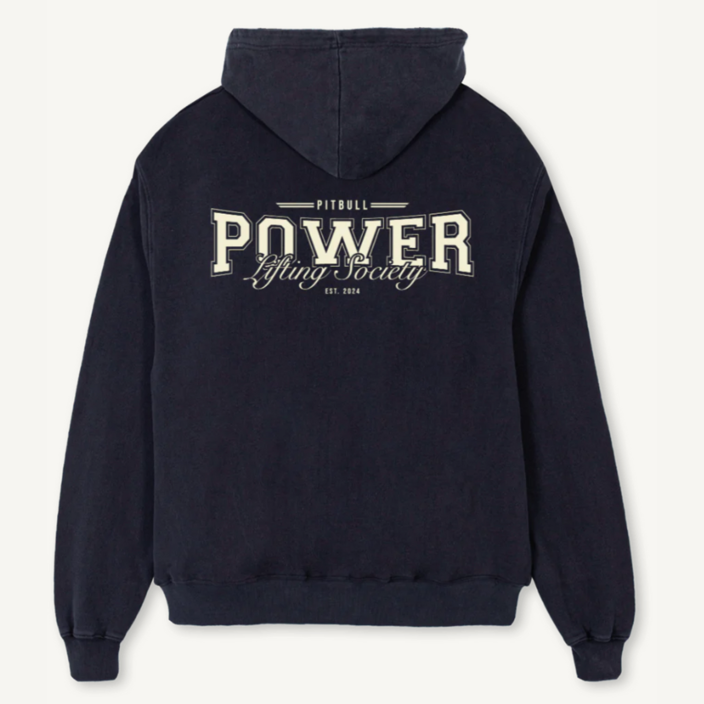 Vintage Black 'Lifting Society' Oversized Hoodie